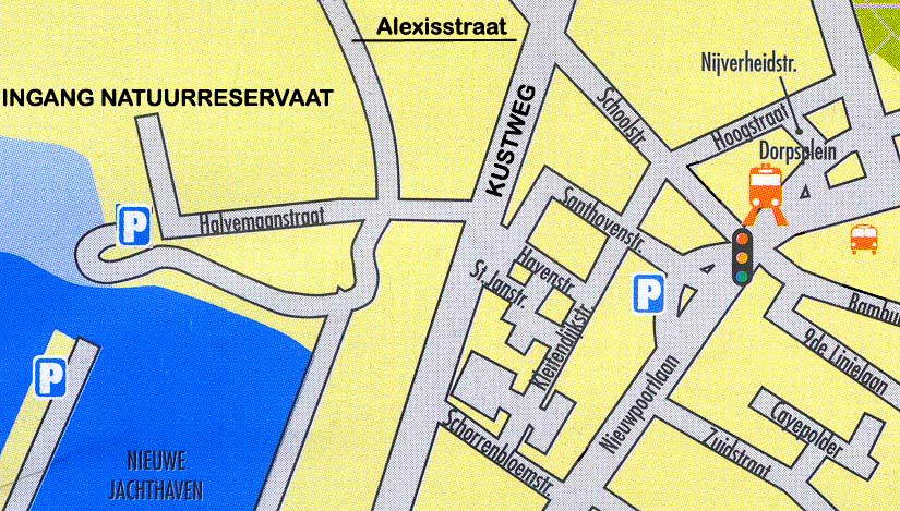 wegenkaart weg tramhalte Lombardsijde Dorp - Halve Maanstraat