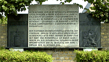 monument 6de belgische linieregiment en 16de franse batalion te voet