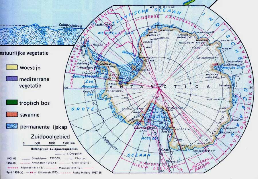 kaart antartica